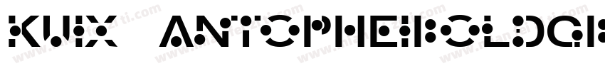 kuix anTopHeiBoldGB1字体转换